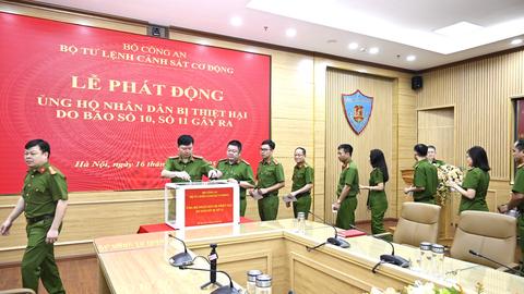Phát động ủng hộ nhân dân bị thiệt hại do bão 