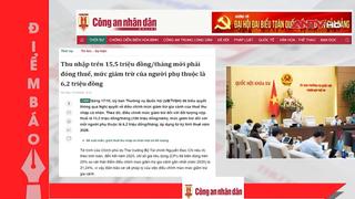 Tin tức nổi bật trên báo số ra ngày 18/10