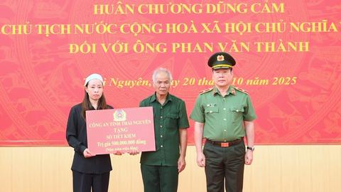 Truy tặng Huân chương Dũng cảm cho Tổ trưởng an ninh trật tự cơ sở hy sinh khi cứu 3 cháu nhỏ 