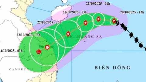 Bão số 12 dự kiến đổ bộ từ Đà Nẵng đến Quảng Ngãi, hoàn lưu bão gây mưa lũ lớn diện rộng