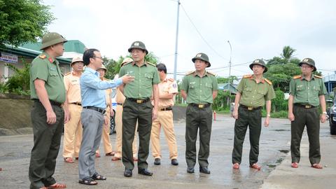 Công an tỉnh Quảng Ngãi sẵn sàng ứng phó bão số 12