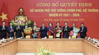 Quốc hội phê chuẩn bổ nhiệm 2 Phó Thủ tướng và 3 Bộ trưởng
