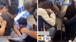 Công an xác minh 2 thanh niên đánh người trên tàu Metro số 1