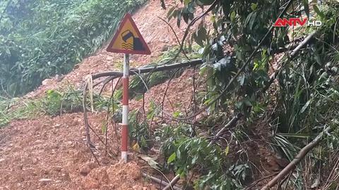 Xuất hiện hàng loạt điểm sạt lở trên QL24C, Quảng Ngãi