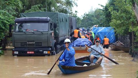 Cập nhật thiệt hại do mưa lũ ở miền Trung