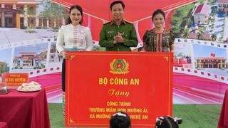 Bộ Công an khởi công xây dựng trường Mầm non Mường Ải