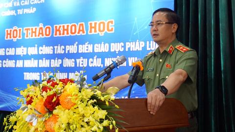 Đổi mới nâng cao hiệu quả công tác phổ biến giáo dục pháp luật trong CAND