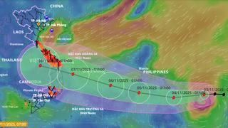 Bão Kalmaegi mạnh thêm, di chuyển nhanh