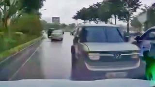 Xử phạt nữ tài xế lái ô tô đi ngược chiều trên đường Võ Chí Công