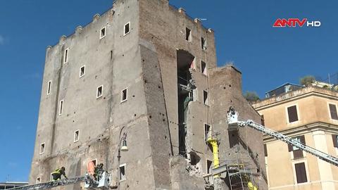 Italia: Sập tòa tháp cổ, 4 người thương vong