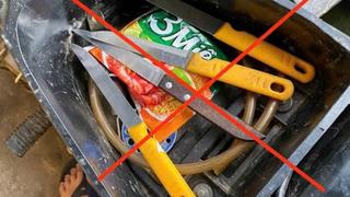 Cảnh báo hành vi đem theo hung khí khi tham gia giao thông