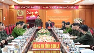 Thứ trưởng Lê Văn Tuyến làm việc với Công an tỉnh Sơn La
