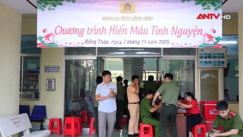 Công an tỉnh Đồng Tháp tổ chức hiến máu tình nguyện