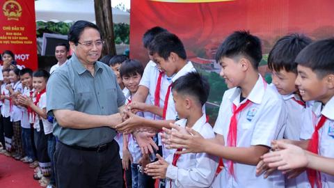 Đồng loạt khởi công xây dựng trường nội trú tại các xã biên giới đất liền