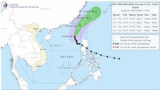 Bão số 14 tiếp tục giảm cấp, gây gió mạnh, sóng lớn trên biển