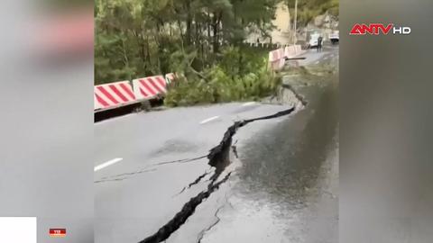 Đèo Prenn nứt to, cấm mọi phương tiện qua lại