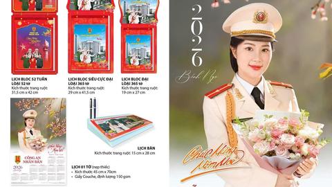 Nhà xuất bản CAND ra mắt bộ lịch 2026