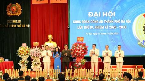 Đại hội Công đoàn Công an thành phố Hà Nội lần thứ IV