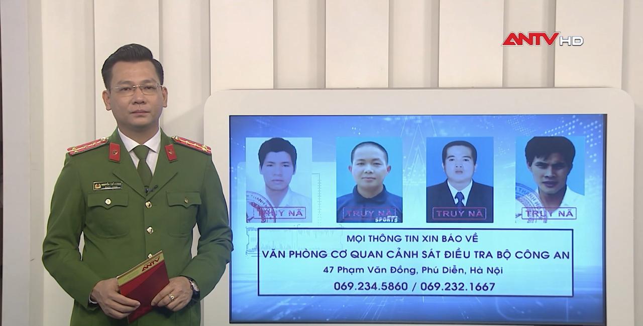 Công an tỉnh Thanh Hóa truy nã 4 đối tượng