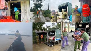 Sát cánh cùng nhân dân vượt qua thiên tai