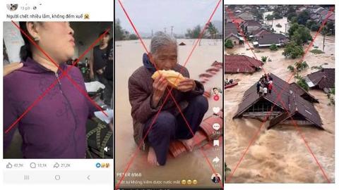 Cảnh giác trước tin giả, xuyên tạc về tình hình mưa lũ ở miền Trung