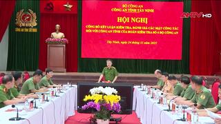 Thứ trưởng Nguyễn Ngọc Lâm làm việc tại Công an tỉnh Tây Ninh
