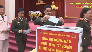 Trường Cao đẳng ANND I phát động thi đua “Ba nhất” và quyên góp, ủng hộ đồng bào miền Trung