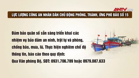 Công điện: Công an chủ động phòng, tránh, ứng phó bão số 15 