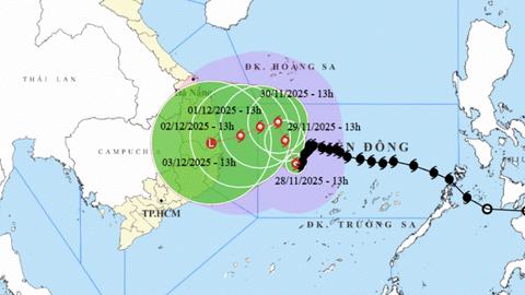 Các địa phương Lâm Đồng, Đăk Lăk, Khánh Hòa, Gia Lai, Đà Nẵng, Quảng Ngãi ứng phó với bão số 15