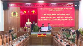 Các trường CAND ủng hộ đồng bào bị bão lụt tại Đắk Lắk