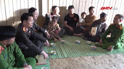 Thăm, động viên gia đình Tổ trưởng bảo vệ ANTT mất tích do sạt lở