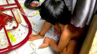 Công an triệu tập người cha xích chân con gái trong phòng