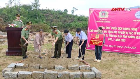 Công an Khánh Hòa khởi công xây dựng 15 căn nhà cho người dân
