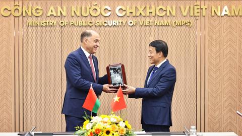 Mở rộng không gian hợp tác giữa Bộ Công an Việt Nam và Hội đồng An ninh Belarus 