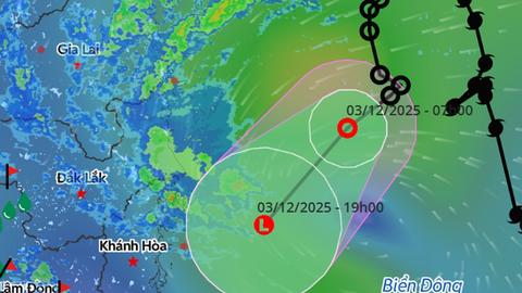 Xuất hiện áp thấp nhiệt đới có khả năng đi vào Biển Đông