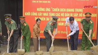 Công an tỉnh Khánh Hoà lập tổ công tác hỗ trợ xây dựng nhà cho bà con