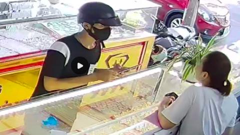 Nhanh chóng làm rõ đối tượng cướp giật tại tiệm vàng