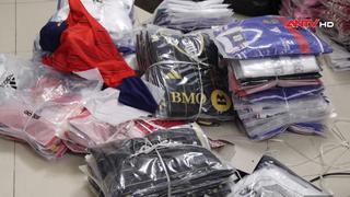 Phát hiện gần 7 nghìn bộ quần áo có dấu hiệu làm giả nhãn hiệu nổi tiếng