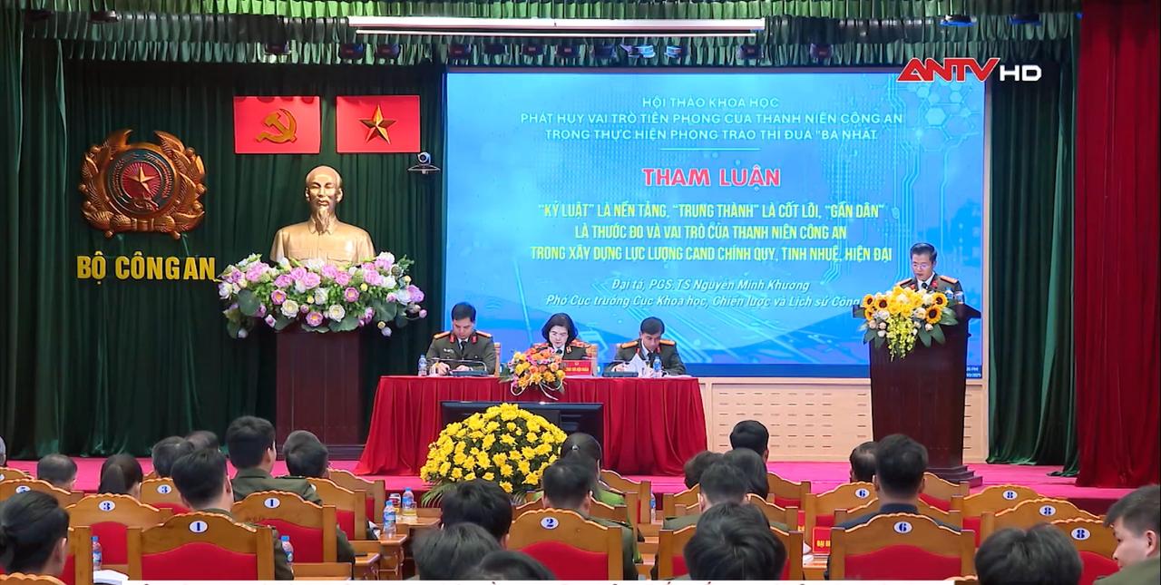 Phát huy vai trò tiên phong của thanh niên Công an trong thực hiện phong trào thi đua "Ba nhất"