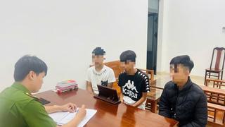 Bắt nhanh 3 thiếu niên đánh người cướp tài sản