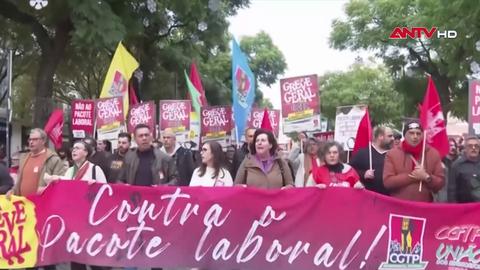 Tổng đình công lớn nhất trong 12 năm ở Bồ Đào Nha