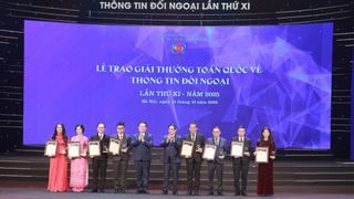 Lễ trao Giải thưởng toàn quốc về thông tin đối ngoại lần thứ XI