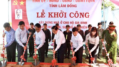 Khởi công xây dựng 6 căn nhà cho người dân ở Lâm Đồng