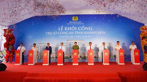 Bộ trưởng Lương Tam Quang dự Lễ khởi công xây dựng Trụ sở Công an tỉnh Khánh Hòa