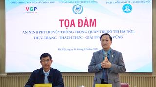 An ninh phi truyền thống trong quản trị đô thị Hà Nội