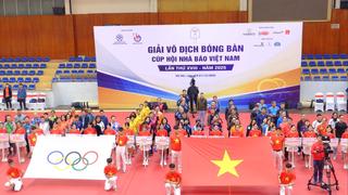 Khai mạc Giải Bóng bàn Cúp Hội Nhà báo Việt Nam 2025
