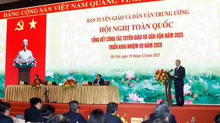 Phát biểu của Tổng Bí thư Tô Lâm tại Hội nghị toàn quốc tổng kết công tác Tuyên giáo và Dân vận của Đảng năm 2025