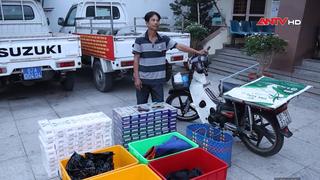 Bắt quả tang đối tượng vận chuyển 1.400 bao thuốc lá lậu