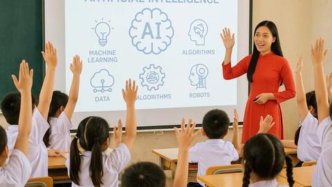  Đưa AI vào giảng dạy từ cấp 1, cần nhiều chính sách đi kèm