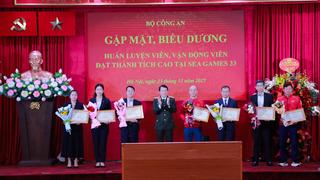 Biểu dương HLV, VĐV thể thao CAND đạt thành tích cao tại SEA Games 33